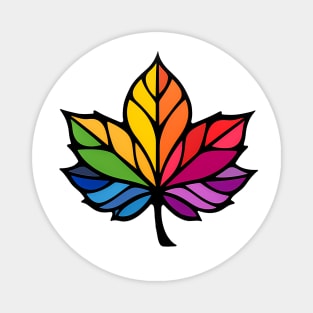 Funky Maple Leaf Magnet